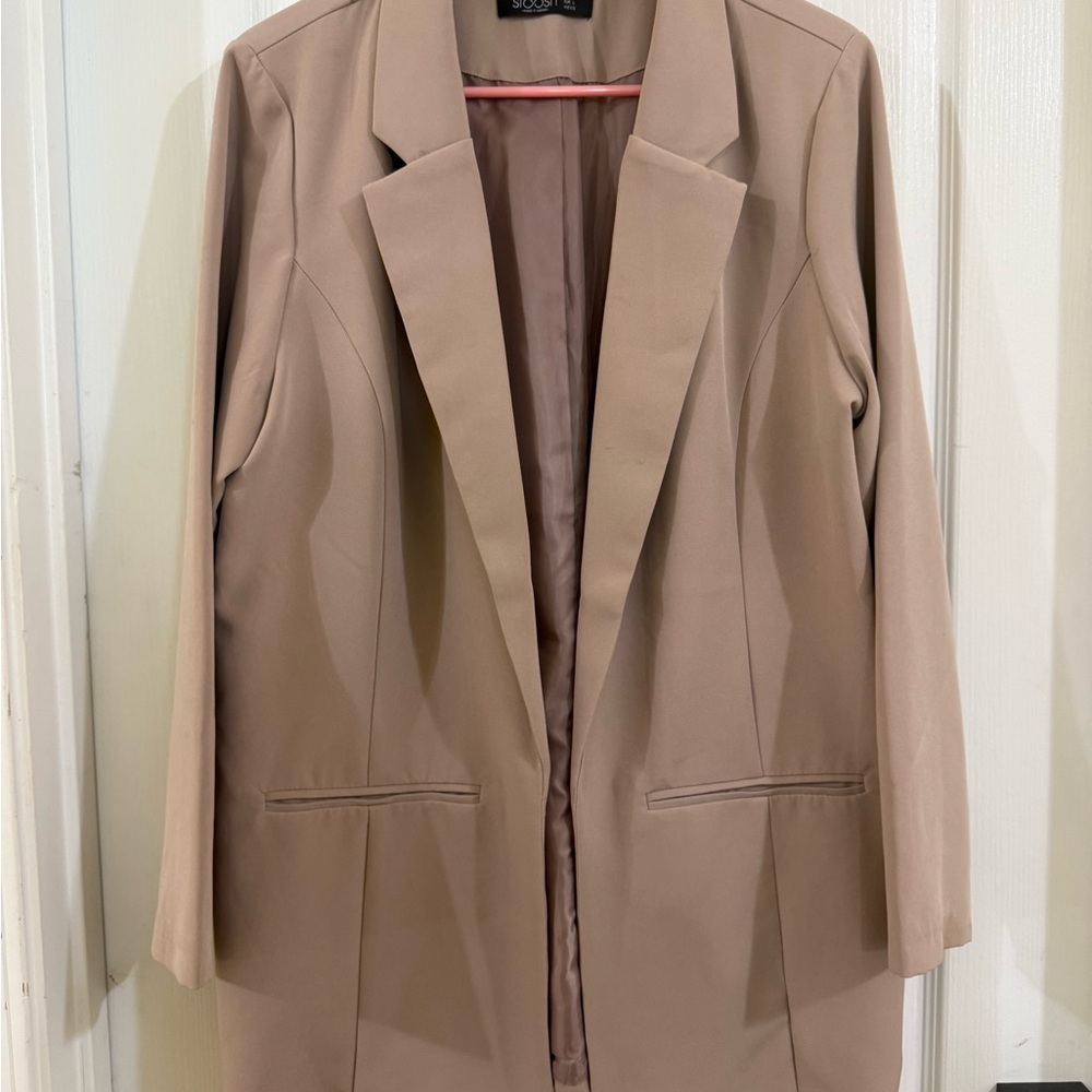 Stoosh women’s blazer in pastel pink, size L